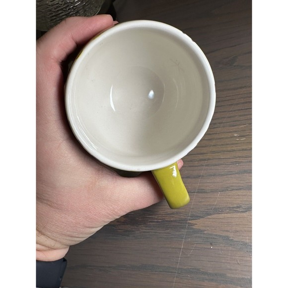 Anthropologie Orchid Pavilion Moss Green Floral Coffee Tea Mug - Picture 5 of 6